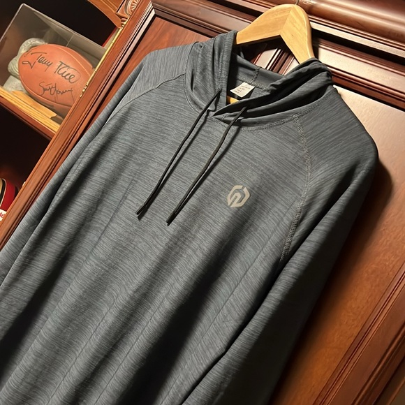 Like New Super Cool😎 Cobalt Blue Pullover Hoodie Long Sleeve Stretch Sportswear - Picture 2 of 8